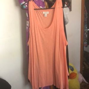 Creamsicle colored tank top